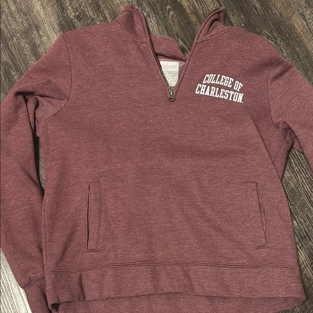 College of Charleston Maroon quarter zip